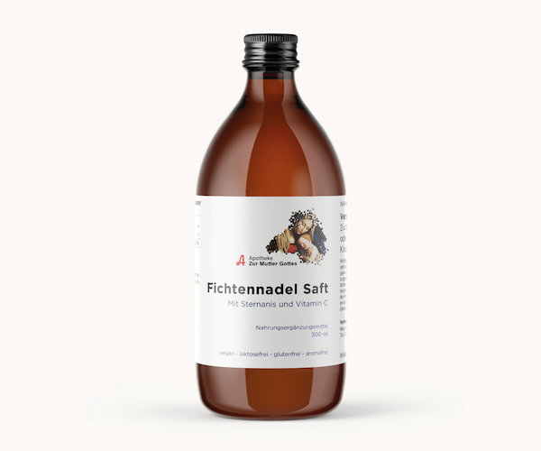 Apo Produkt Fichtennadelsaft mit Hintergrund klein